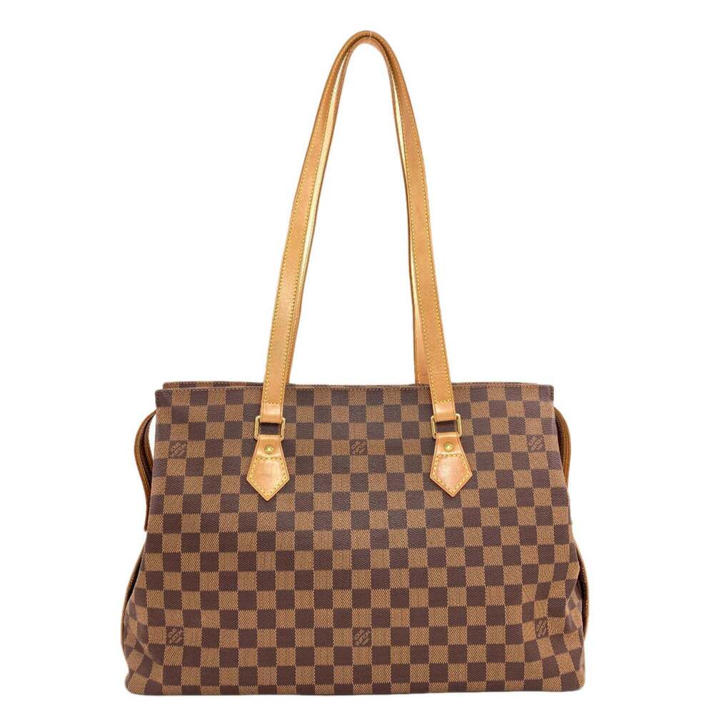 LOUIS VUITTON Brown Damier Canvas Tote Bag - Picture 1 of 16
